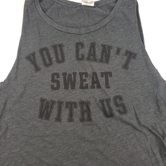 PINK Victoria Secret "You can't sweat with us" tank Size Medium - Picture 3 of 5